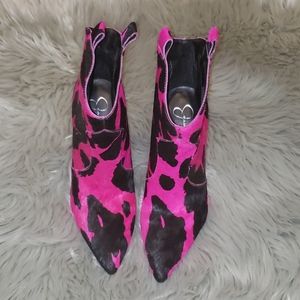 Jessica Simpson Cow Print Booties